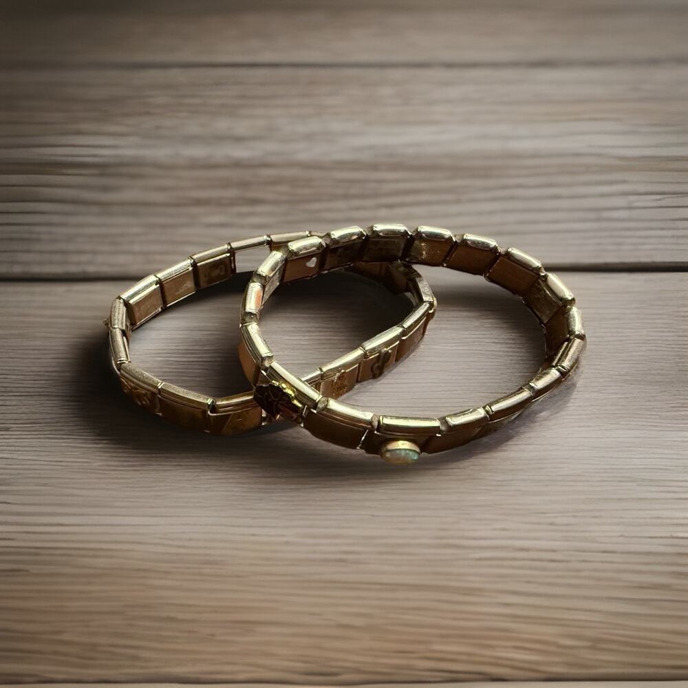 Original Italian Charmโ Bracelets, Lot of 2 EUC
